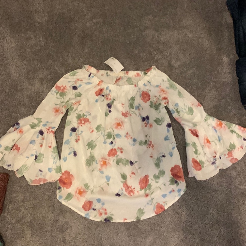 Large hopely dress shirt.